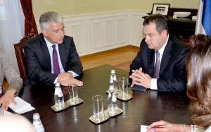 Minister Dacic with the representative for Southeast Europe in the MFA of Germany 