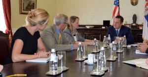 Meeting of Minister Dacic with Mary Warlick