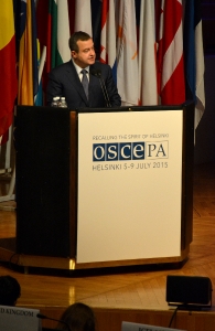 Minister Dacic at the 2015 Annual Meeting of the OSCE Parliamentary Assembly