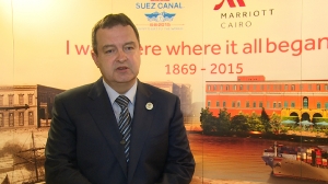 Minister Dacic in Egypt at the opening of the new Suez Canal