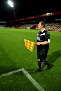 Minister Dacic as a judge at the game EU - Future EU