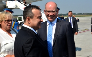 Minister Dacic welcomed the Prime Minister of the Czech Republic