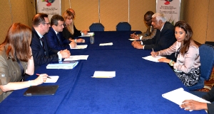 Minister Dacic with MFA of Trinidad and Tobago