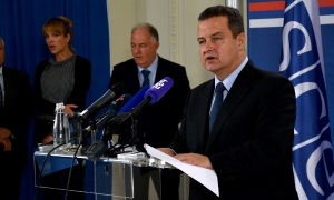 Meeting of Minister Dacic with Sajdik and Apakan