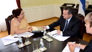 Meeting of Minister Dacic with Ambassador of India