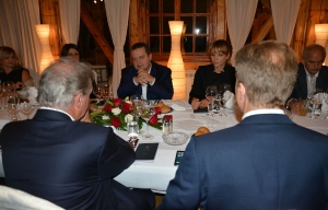 Minister Dacic at a working dinner with the Ministers of Foreign Affairs of the Grand Duchy of Luxembourg and the Kingdom of Norway Jean Asselborn and Berge Brendel who are visiting Belgrade