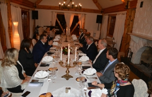 Minister Dacic at a working dinner with the Ministers of Foreign Affairs of the Grand Duchy of Luxembourg and the Kingdom of Norway Jean Asselborn and Berge Brendel who are visiting Belgrade