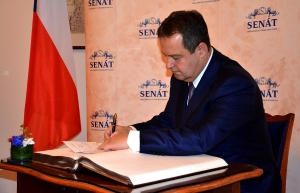 Minister Dacic met with the President of the Senate of the Czech Republic