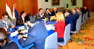 Ministers Dacic and Stefanovic with MFA of HUngary