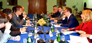 Ministers Dacic and Stefanovic with MFA of HUngary