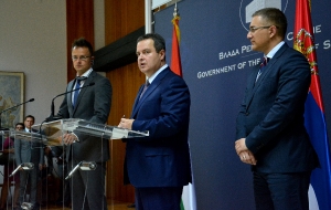 Ministers Dacic and Stefanovic with MFA of HUngary