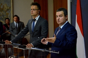 Ministers Dacic and Stefanovic with MFA of HUngary