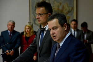 Ministers Dacic and Stefanovic with MFA of HUngary