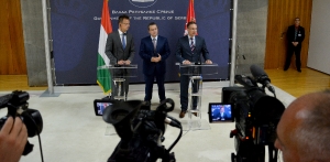 Ministers Dacic and Stefanovic with MFA of HUngary