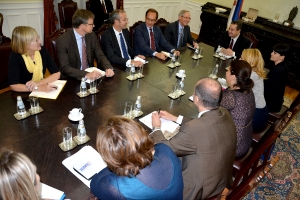 Meeting of Minister Dacic with the ambassadors of the Quint countries and EU