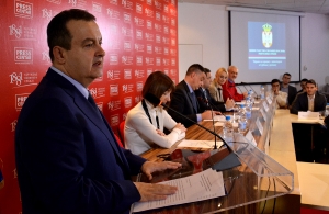 Minister Dacic at the 6th Conference of the media and journalists from the Diaspora