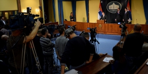 Press Conference held by Prime Minister Vucic and Minister Dacic