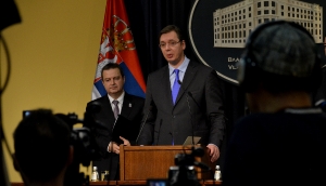 Press Conference held by Prime Minister Vucic and Minister Dacic