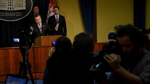 Press Conference held by Prime Minister Vucic and Minister Dacic