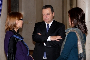 Minister Dacic signed the book of condolences at the French Embassy