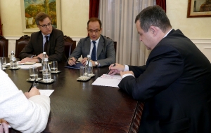 Meeting of Minister Dacic with the ambassadors of Italy and Germany