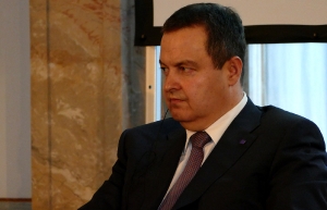 Minister Dacic at the panel discusion