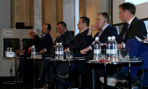 Minister Dacic at the panel discusion