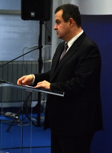 Press Conference held by Minister Dacic at Kombank Arena