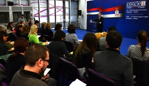 Press Conference held by Minister Dacic at Kombank Arena