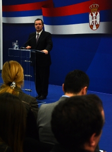 Press Conference held by Minister Dacic at Kombank Arena