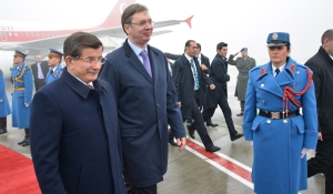 Prime Minister of Turkey visiting Belgrade