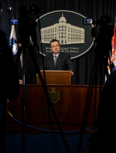 Meeting of Prime Minister Vucic and Minister Dacic with MFA of Slovenia