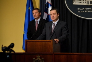 Meeting of Prime Minister Vucic and Minister Dacic with MFA of Slovenia