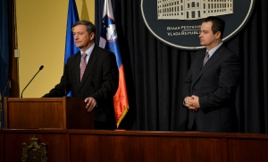 Meeting of Prime Minister Vucic and Minister Dacic with MFA of Slovenia