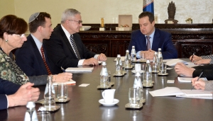 Meeting of Minister Dacic with the delegation of the World Jewish Restitution Organization