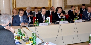 Ministers Dacic and Stefanovic at the conference 