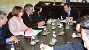 Minister Dacic with a delegation of the Committee on European Affairs of the French Republic