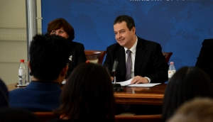 Minister Dacic held a lection to students from the Yale