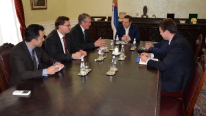 Minister Dacic with Ambassador Chepurin