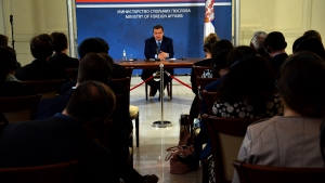 Minister Dacic Gives a Lecture to Students of the Vienna Diplomatic Academy