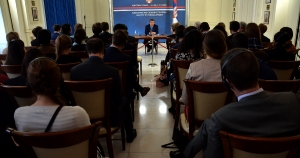 Minister Dacic Gives a Lecture to Students of the Vienna Diplomatic Academy