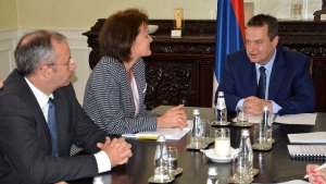 Minister Dacic meets Angelina Eichhorst