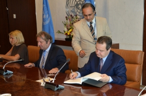 Minister Dacic meets with Ban Ki-moon