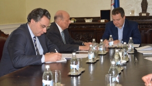 Minister Dačić meets with the Ambassador of Egypt