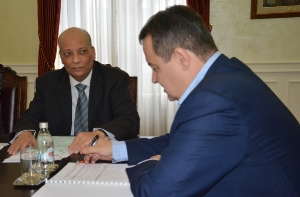 Minister Dačić meets with the Ambassador of Egypt