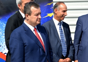 Minister Dacic laid a foundation stone today for the construction of 235 apartments for refugees