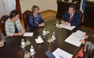 Minister Dacic meets with the Ambassador of France