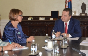 Minister Dacic meets with the Ambassador of France