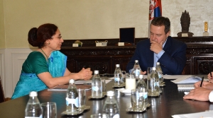 Minister Dacic meets with the Ambassador of India