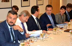 Minister Dacic at a working lunch organized by the MFA of Austria to Ministers of the Western Balkan